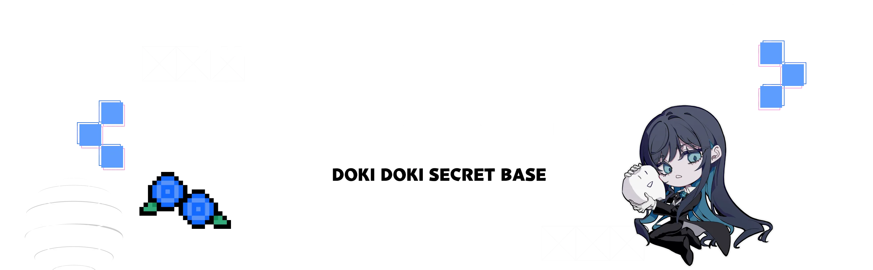 Doki Doki Secret Base pixel-art